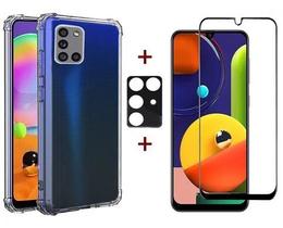 Capa Anti Shock + Película 3d 9d + Película Câmera Para Galaxy A31