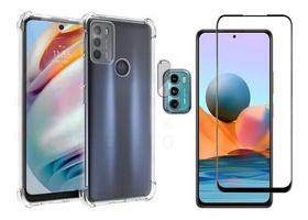 Capa Anti Shock + Pelicula 3d + Pel Camera Para Moto G60 - Universo