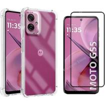 Capa Anti Shock + Pelicula de Vidro 3D Para Motorola G55 (5G)