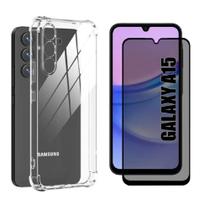 Capa Anti Shock + Pelicula Privativa de Vidro 3D Para Samsung Galaxy A15 Capa Anti Shock + Pelicula Privativa de Vidro 3D Para Samsung Galaxy A15