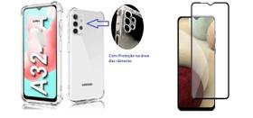Capa Anti Shock + Película Vidro 3d Para Samsung Galaxy A32 - 4G - Inova Case