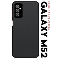 Capa Anti Shock Space Acrílico Translucida Fumê Botões Vermelho para Galaxy M52 5g M52 Tela 6 6 Capa Anti Shock Space Acrílico Translucida Fumê Botões Vermelho para Galaxy M52 5g M52 Tela 6 6