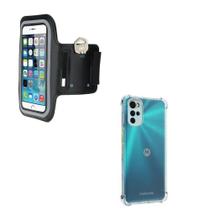 Capa Anti Shock Transparente + Capa Braçadeira para Sports Corrida para Motorola Moto G22 - JV ACESSORIOS