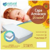 Capa antiácaro girassol queen 2,00 x 1,60 x 0,30 m natural home care