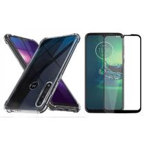 Capa Antichoque + Película Vidro 3D P/ Motorola Moto G8 Play Capa Antichoque + Película Vidro 3D P/ Motorola Moto G8 Play
