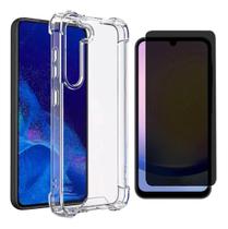 Capa Antiqueda e Película Privacidade 5D Para Samsung Galaxy A07