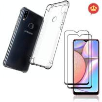 Capa AntiShock + Kit 2x Películas Vidro 3D Samsung Galaxy A10s - Encapar