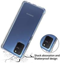Capa Antishock Reforçada Samsung Galaxy S10 Lite 6.7 + 01 Película De Nano Gel