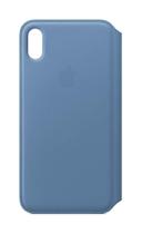 Capa Apple iPhone Xs Max em couro Folio azul centáurea