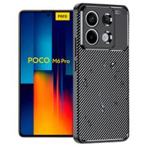 Capa Armor Carbono Redmi Note 13 Pro 4g Silicone Flexível Antichoque Textura Inspirada em Carbono co