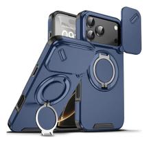 Capa Armor Titan iPhone 17 Pro Suporte Magnetico Metalico Indução Tampa Câmera