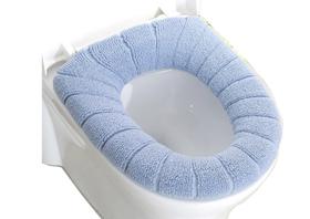 Capa Assento Protetor Vaso Sanitário De Pelúcia Higiênica Lavável Universal - Azul