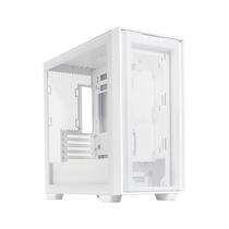 Capa ASUS A21 Micro-ATX branca, suporta GPU de 380 mm, refrigerador de 360 mm