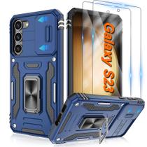 Capa ATUMP Galaxy S23 6,1" azul marinho com tela e câmera