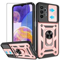 Capa ATUMP para Samsung Galaxy A23 com Protetor de Tela HD Ouro Rosé Capa ATUMP para Samsung Galaxy A23 com Protetor de Tela HD Ouro Rosé