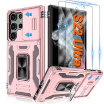 Capa ATUMP para Samsung Galaxy S22 Ultra 6,8" em ouro rosa
