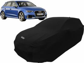 Capa Automotiva Audi Rs3 Em Tecido Helanca Lycra Cor Preta