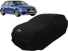 Capa Automotiva Audi Rs3 Em Tecido Helanca Lycra Cor Preta