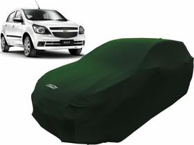 Capa Automotiva Chevrolet Agile Tecido Helanca Cor Verde