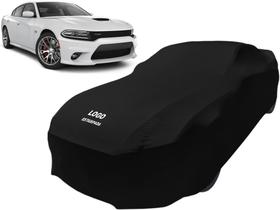 Capa Automotiva Dodge Charger Srt Tecido Helanca Cor Preta Capa Automotiva Dodge Charger Srt Tecido Helanca Cor Preta