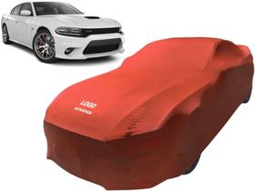 Capa Automotiva Dodge Charger Srt Tecido Helanca Cor Preta Capa Automotiva Dodge Charger Srt Tecido Helanca Cor Preta