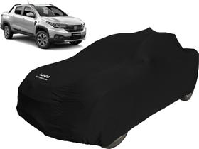 Capa Automotiva Fiat Strada Tecido Helanca Cor Preta Capa Automotiva Fiat Strada Tecido Helanca Cor Preta