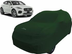 Capa Automotiva Jaguar E-pace De Tecido Helanca Cor Verde