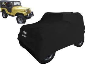 Capa Automotiva Jeep Willys Tecido Helanca Cor Preta
