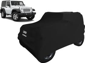Capa Automotiva Jeep Wrangler Tecido Helanca Cor Preta