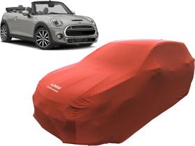 Capa Automotiva Mini Cooper Cabrio Em Tecido Lycra Cor Preta