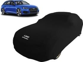 Capa Automotiva Para Audi Rs4 Em Tecido Helanca Cor Preta