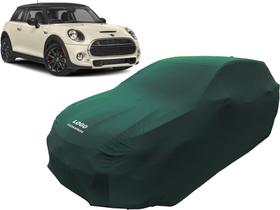 Capa Automotiva Para Mini Cooper S Em Tecido Lycra Cor Preta