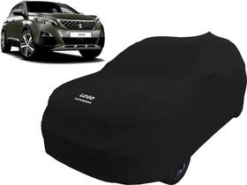 Capa Automotiva Peugeot 3008 Tecido Helanca Cor Preta