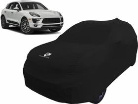 Capa Automotiva Porsche Macan Tecido Helanca Cor Preta