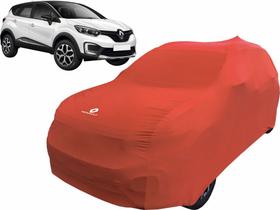 Capa Automotiva Renault Captur Tecido Helanca Cor Vermelha