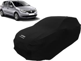 Capa Automotiva Renault Sandero Tecido Helanca Cor Preta