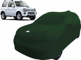 Capa Automotiva Suzuki Jimny De Tecido Helanca Cor Verde