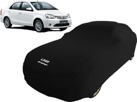 Capa Automotiva Toyota Etios Sedan Tecido Helanca Cor Preta