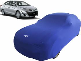 Capa Automotiva Toyota Yaris Sedan Tecido Helanca Cor Preta