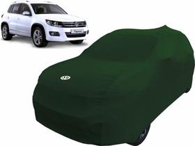 Capa Automotiva Vw Tiguan Antiga De Tecido Helanca Cor Verde