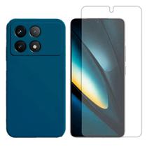 Capa Aveludada Compativel Com Xiaomi Poco F6 Pro + Pelicula Hidrogel