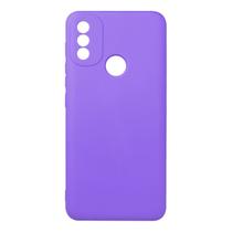 Capa Aveludada Lilas compatível Moto E20 6.5 XT2155 + PEL. DE CERÂMICA - Cell In Power25