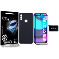 Capa Aveludada Moto E20 XT2155 + Pel 3d + Pel Camera - Cell in Power25