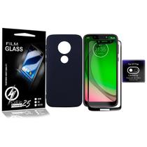Capa Aveludada Moto G7 Play XT1952 5.7 + Pel 3d + Pel Câmera - Cell In Power25 Capa Aveludada Moto G7 Play XT1952 5.7 + Pel 3d + Pel Câmera - Cell In Power25