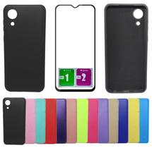 Capa Aveludada Para Galaxy A03 Core + Pelicula Vidro 3d 9D