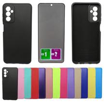 Capa Aveludada Para Galaxy M13 M23 + Pelicula Privacidade - Mustangshop