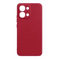 Capa Aveludada Para Oppo A6 Pro Colorida Capinha Protetora Cor:Vermelho