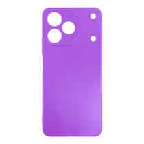 Capa Aveludada Para Realme Note 80 / 80s Capinha Protetora Cor:Lilás