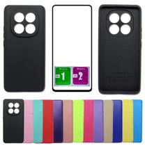 Capa Aveludada Para Redmi Poco X7 5g + Pelicula Vidro 3d