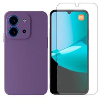 Capa Aveludada Para Xiaomi Poco C85 4G + Pelicula Hidrogel